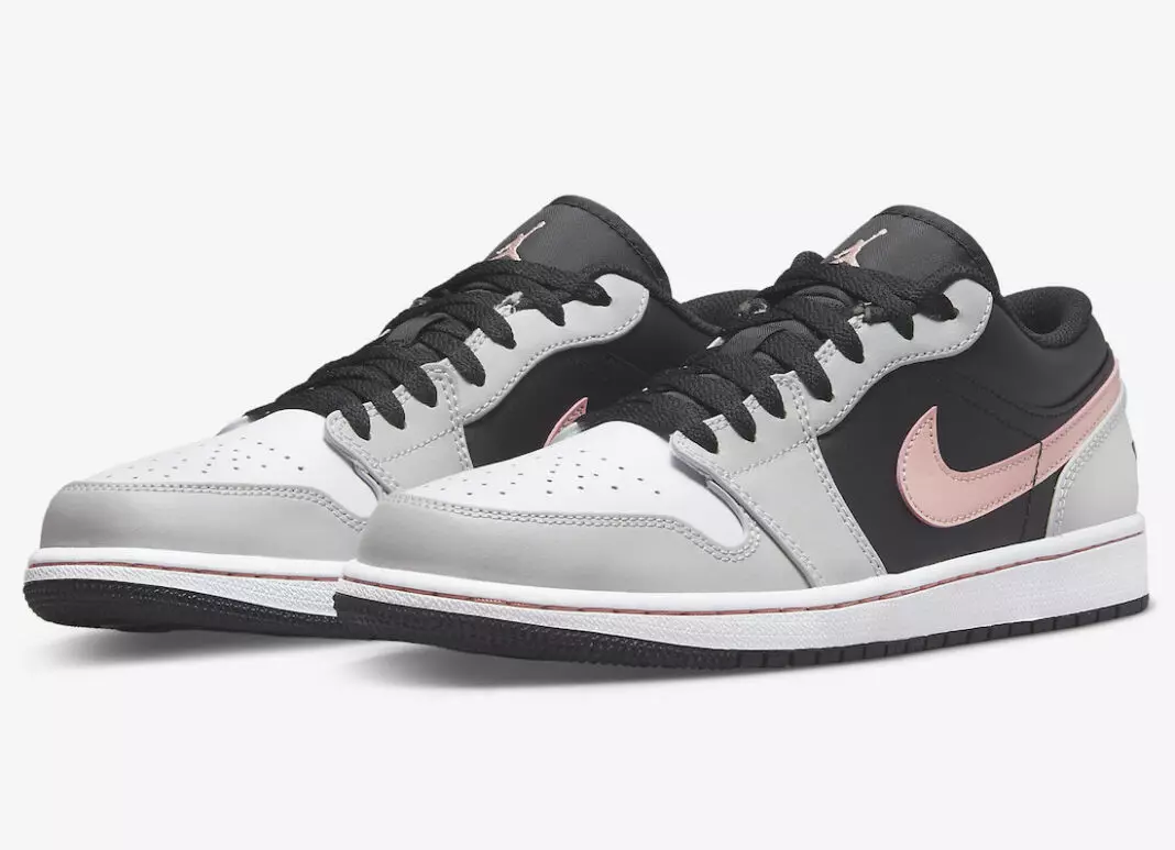 Air Jordan 1 Low Black Grey Pink White 553558-062 Útgáfudagur