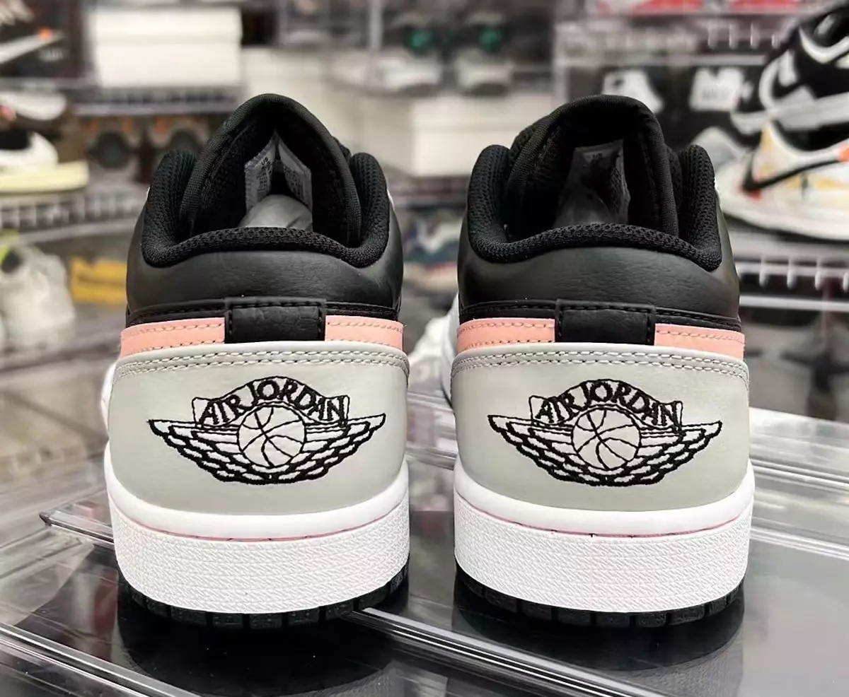 Air Jordan 1 Low Black Grey Pink 553558-062 Útgáfudagur