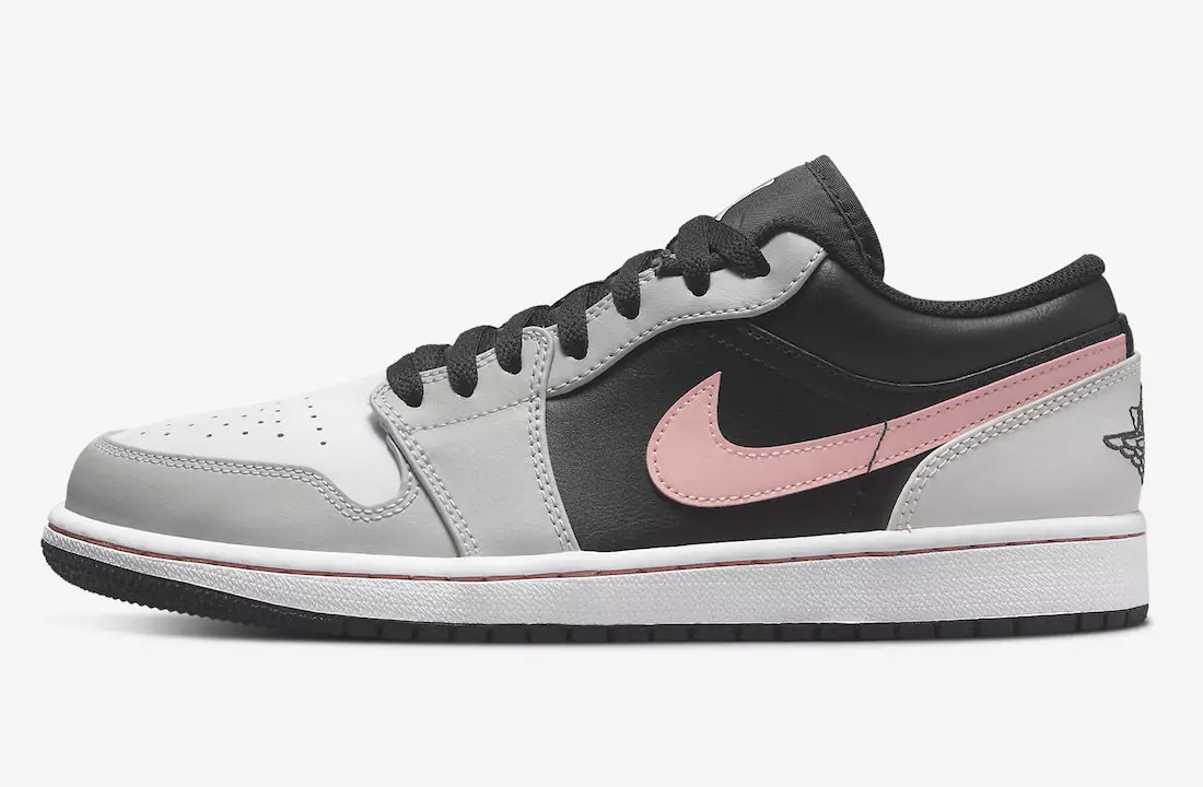 Air Jordan 1 Low Noir Gris Rose Blanc 553558-062 Date de sortie