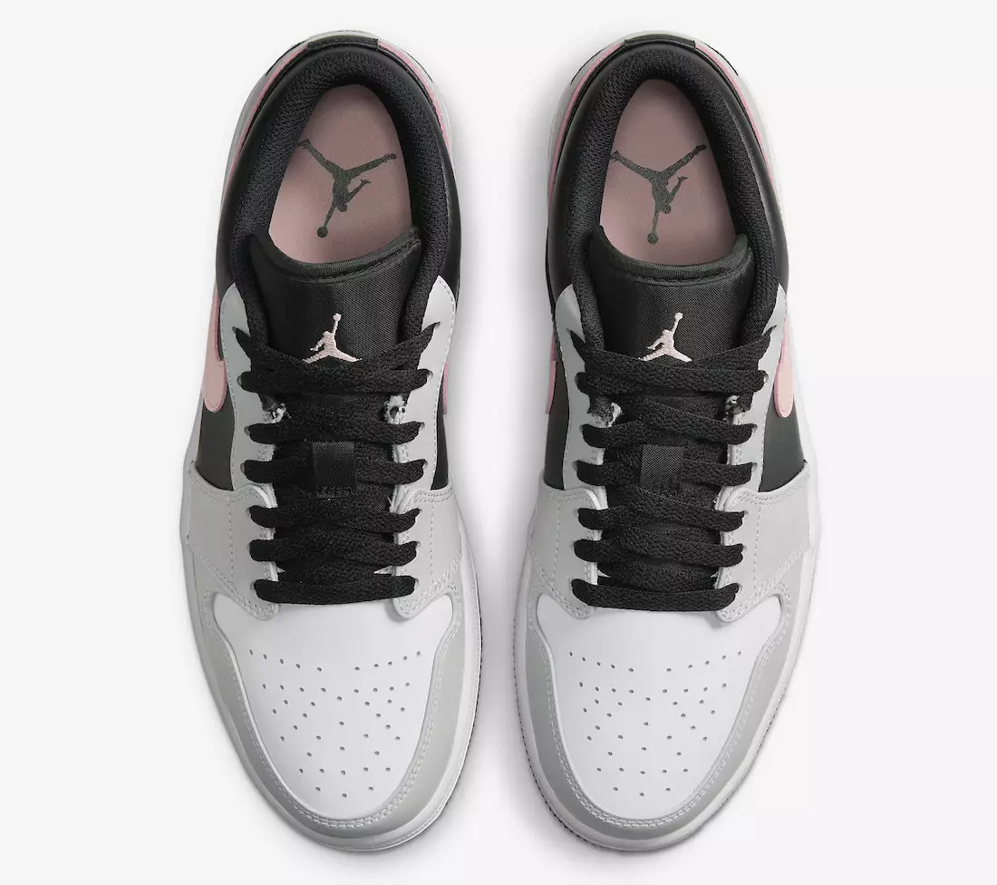 Air Jordan 1 Basso Nero Grigio Rosa Bianco 553558-062 Data di rilascio