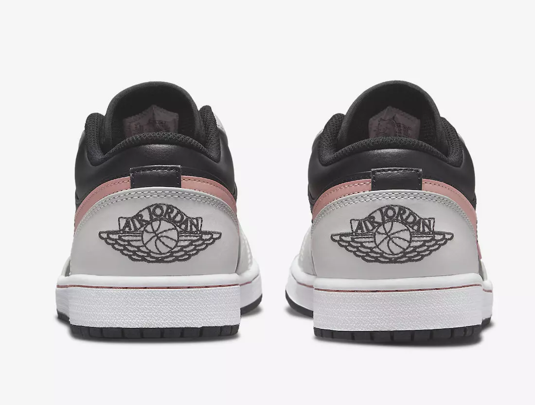 Air Jordan 1 Low Black Grey Pink White 553558-062 Tarikh Tayangan