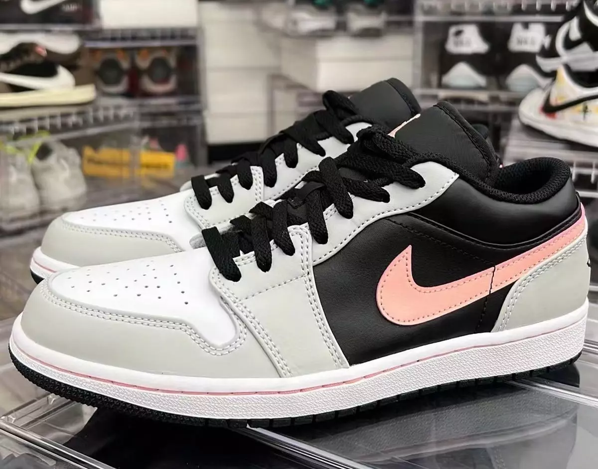 Air Jordan 1 Low Black Grey Pink 553558-062 ဖြန့်ချိသည့်ရက်စွဲ