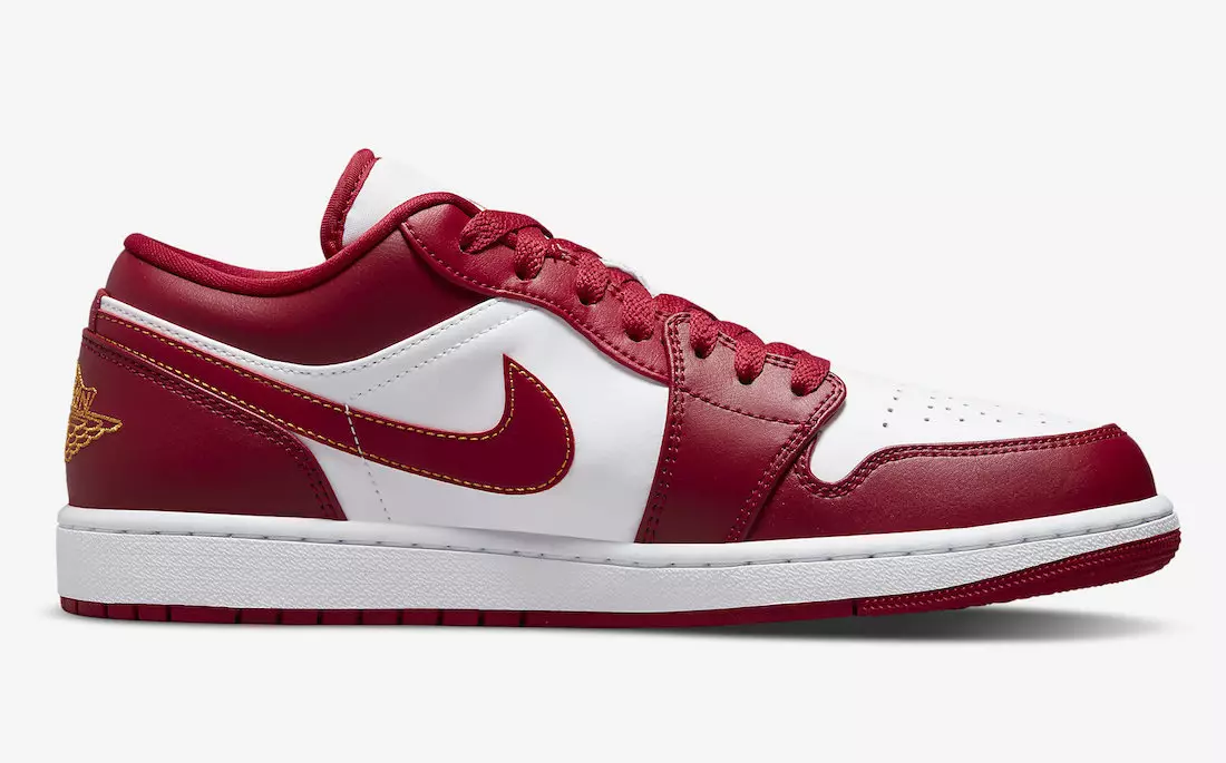 Air Jordan 1 Low Cardinal Red 553558-607 Թողարկման ամսաթիվ