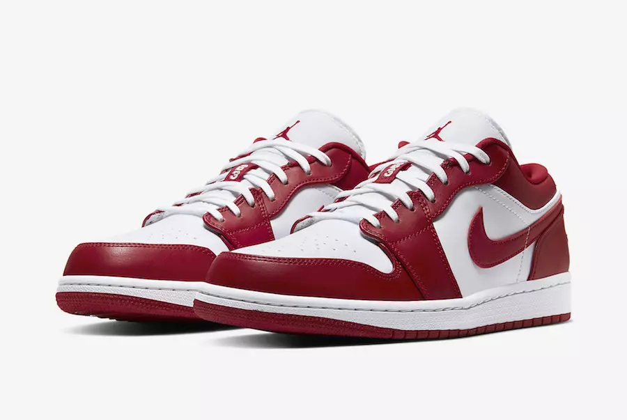 Air Jordan 1 Low Gym Red White 553558-611 Data e publikimit Çmimi