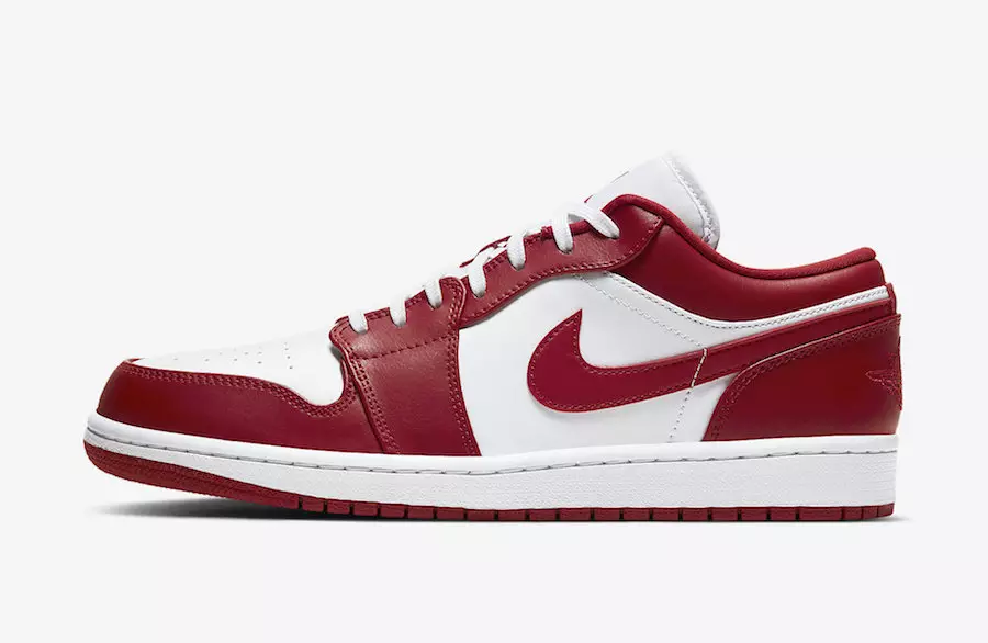 Air Jordan 1 Low Gym Red White 553558-611 Harga Tarikh Tayangan