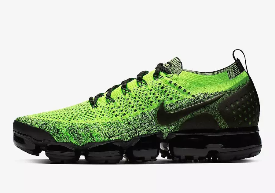 Nike Air VaporMax 2 neoonroheline must 942842-701 väljalaskekuupäev