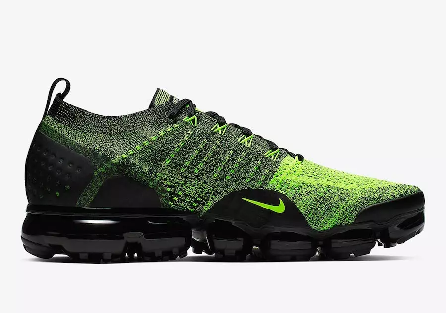 Nike Air VaporMax 2 Neon Green Black 942842-701 Data de llançament