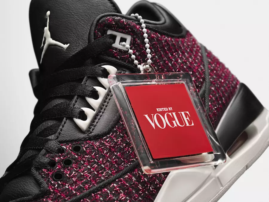 Vogue Air Jordan 3 AWOK University Red väljalaskekuupäev