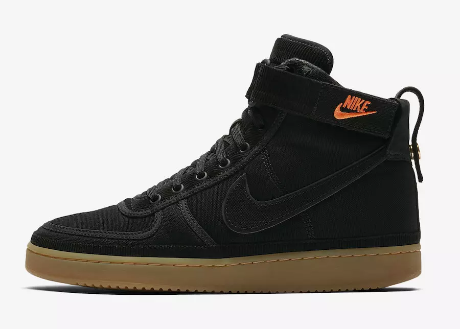 Carhartt WIP Nike Vandal High Supreme Black Gum AV4115-001 Išleidimo data