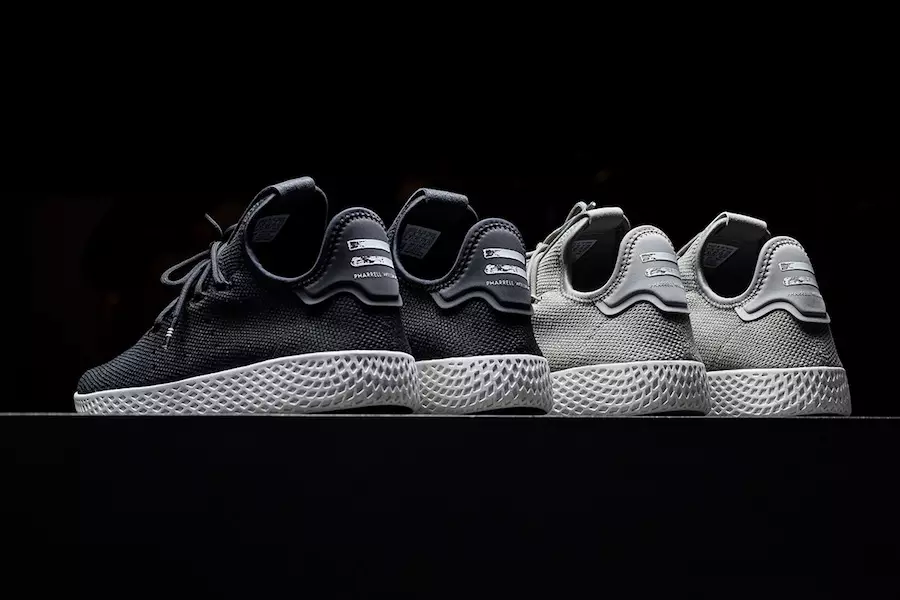 Pharrell adidas Tennis Hu Charcoal Light Grey