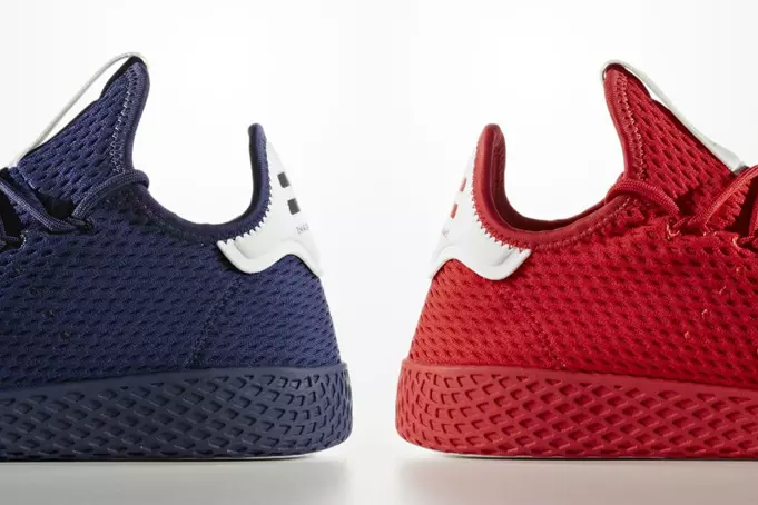 Pharrell x Adidas Tennis Hu релизинде кызыл жана деңиз флоту