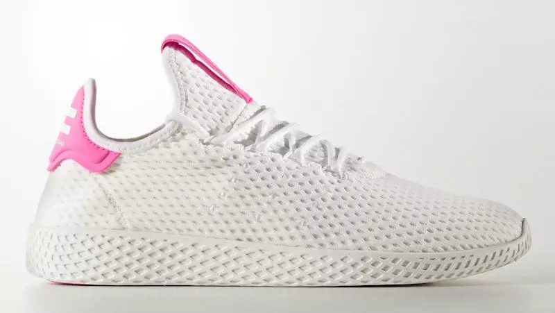 Pharrell adidas Tennis Hu gaiši rozā izlaišanas datums