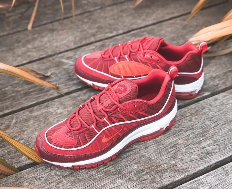 Nike Air Max 98 командасы Red Habanero Red