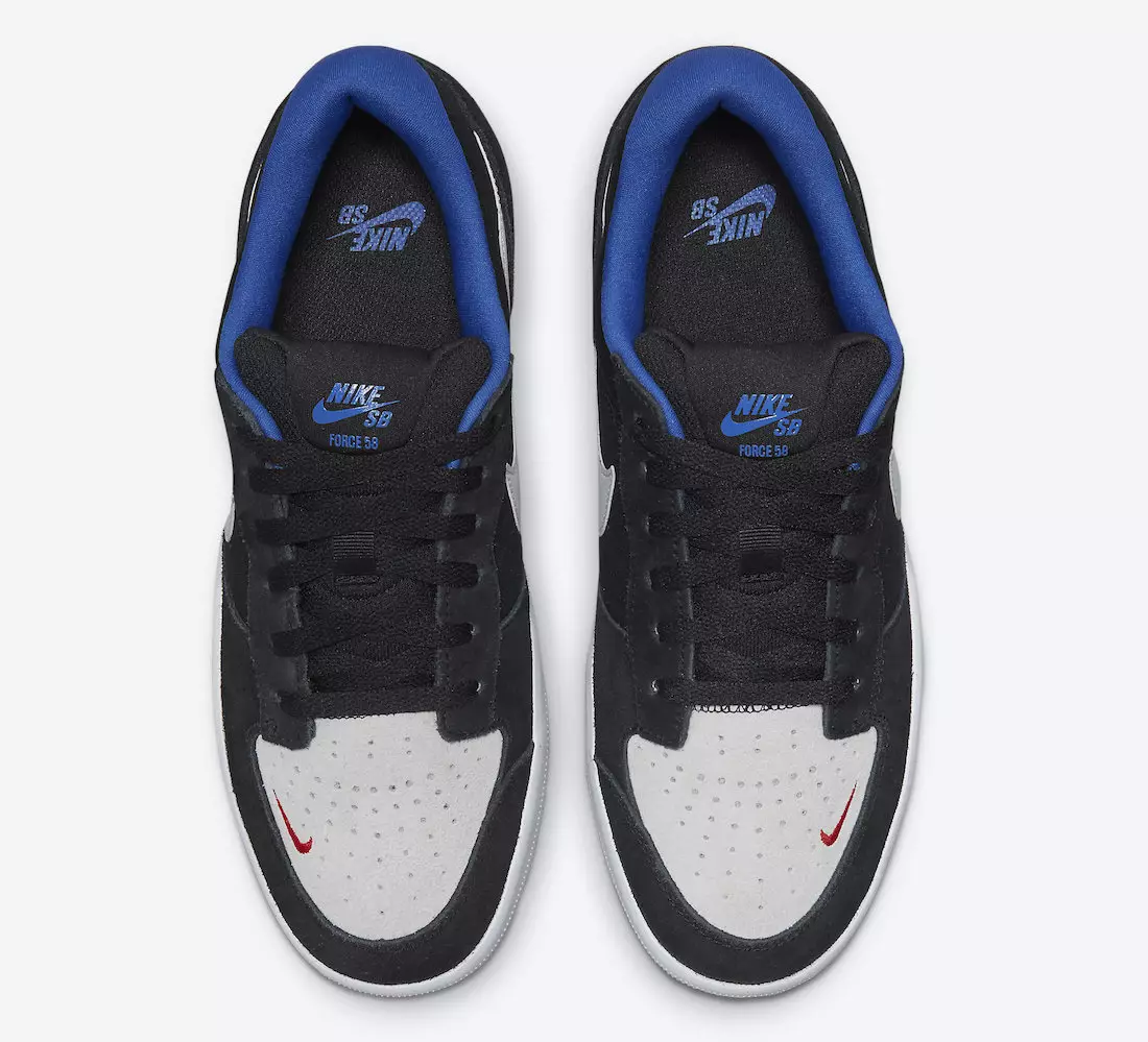 Nike SB Force 58 Black Sport Royal University Red Photon Dust CZ2959-002 Шығарылым күні