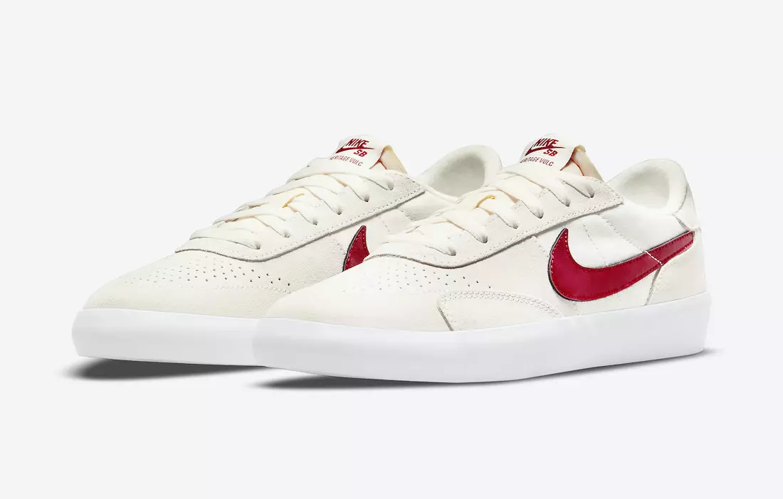 Nike SB Heritage Vulc on saadaval värvides Summit White ja Gym Red