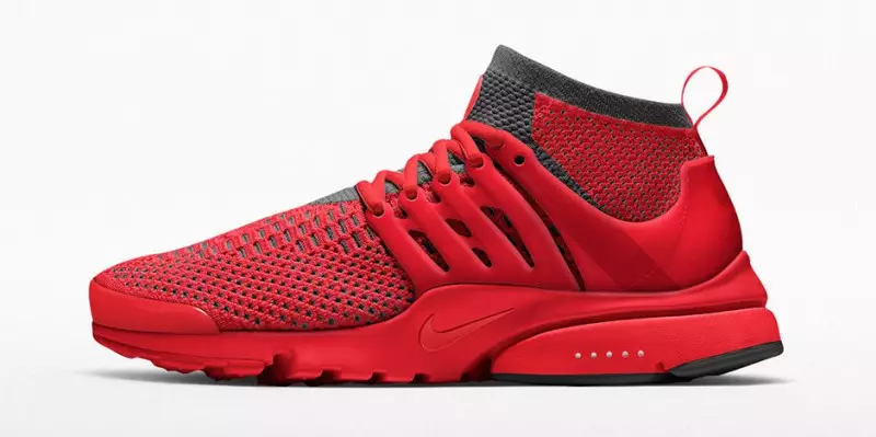 NIKEiD Flyknit Presto 5 मई से NIKEiD के माध्यम से अनुकूलन के लिए उपलब्ध हो जाएगा। NIKEiD Flyknit Presto के लिए बहुत सारे विकल्प उपलब्ध हैं