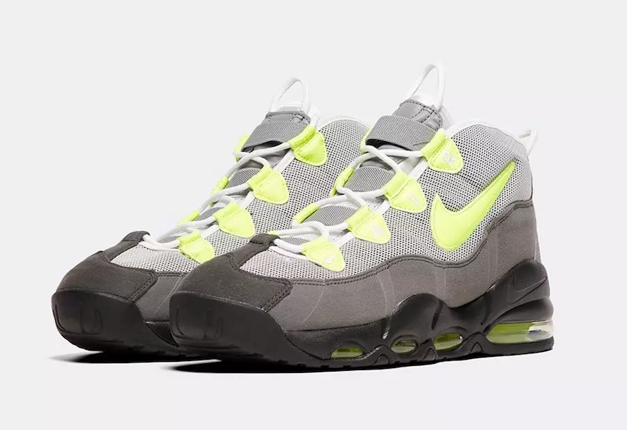 Nike Air Max Uptempo 95 Black Volt Dust Dark Pewter Թողարկման ամսաթիվ