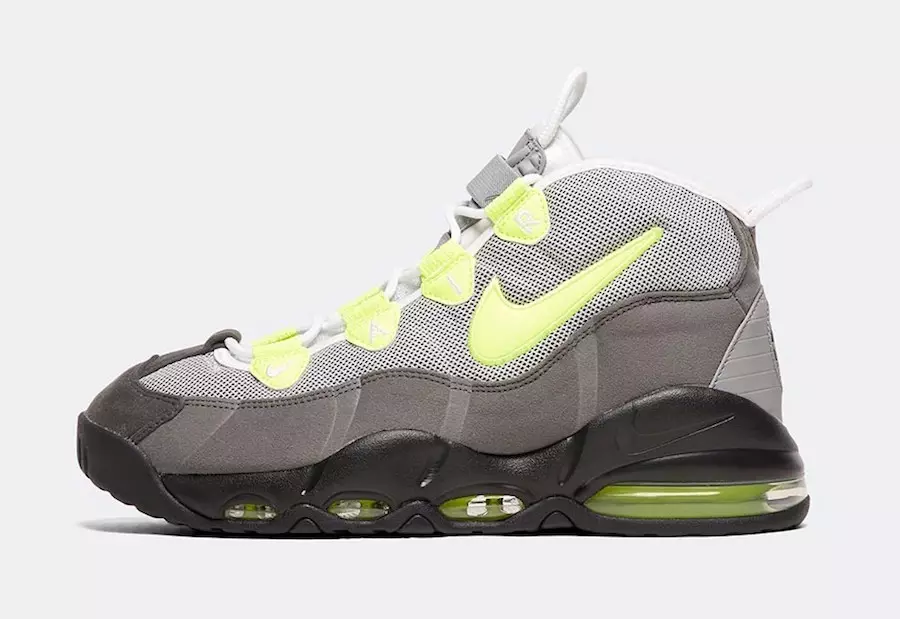 Nike Air Max Uptempo 95 Black Volt Dust Dark Pewter Tanggal Rilis