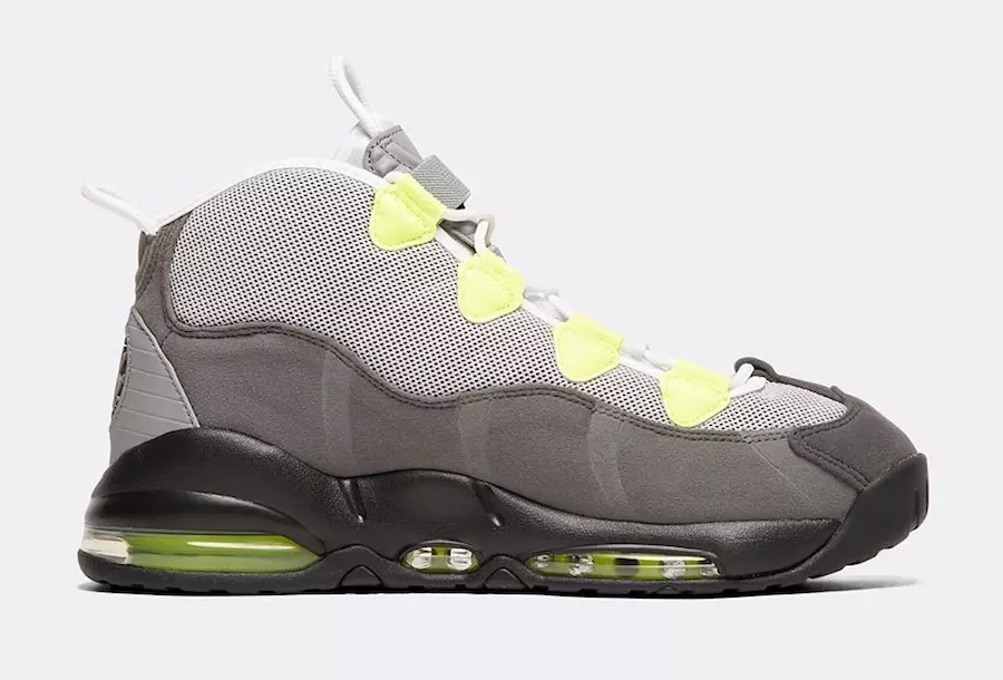 Nike Air Max Uptempo 95 Black Volt Dust Dark Pewter Шығарылған күні