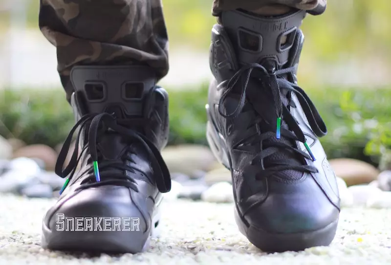 Air Jordan 6 Chameleon op voeten