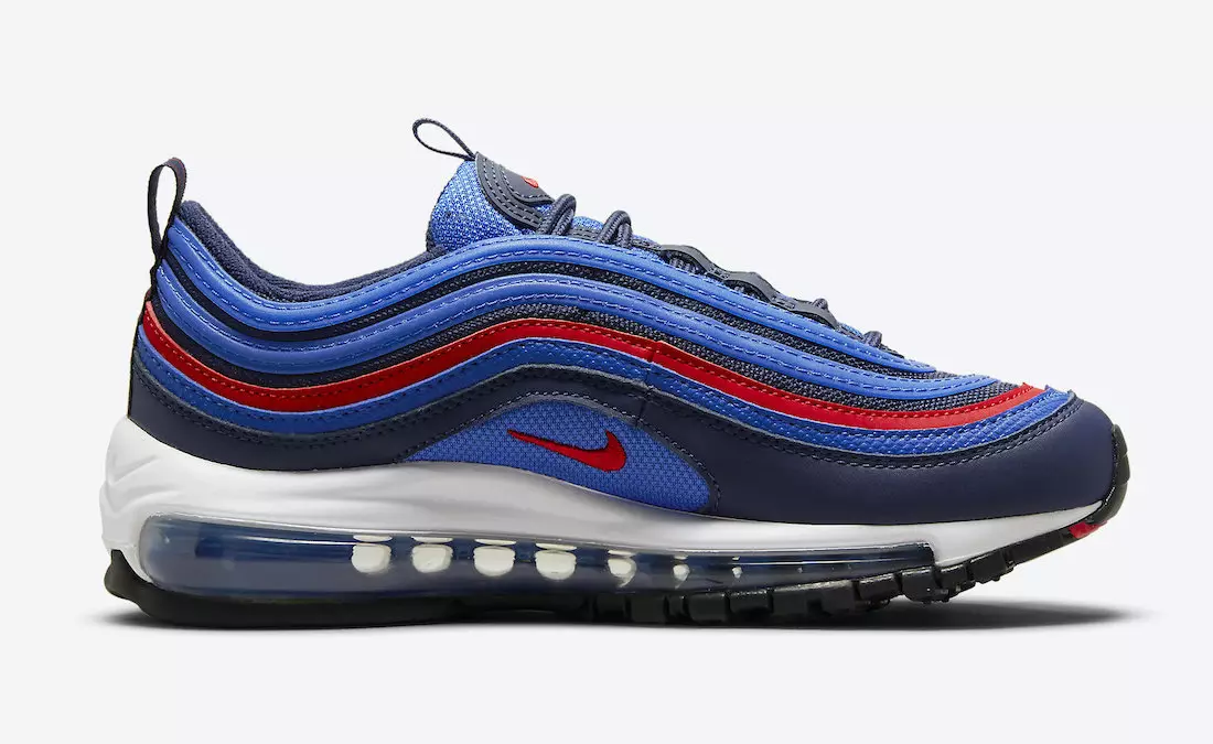 Nike Air Max 97 GS ספּיידער-מענטש DQ4716-400 מעלדונג טאָג