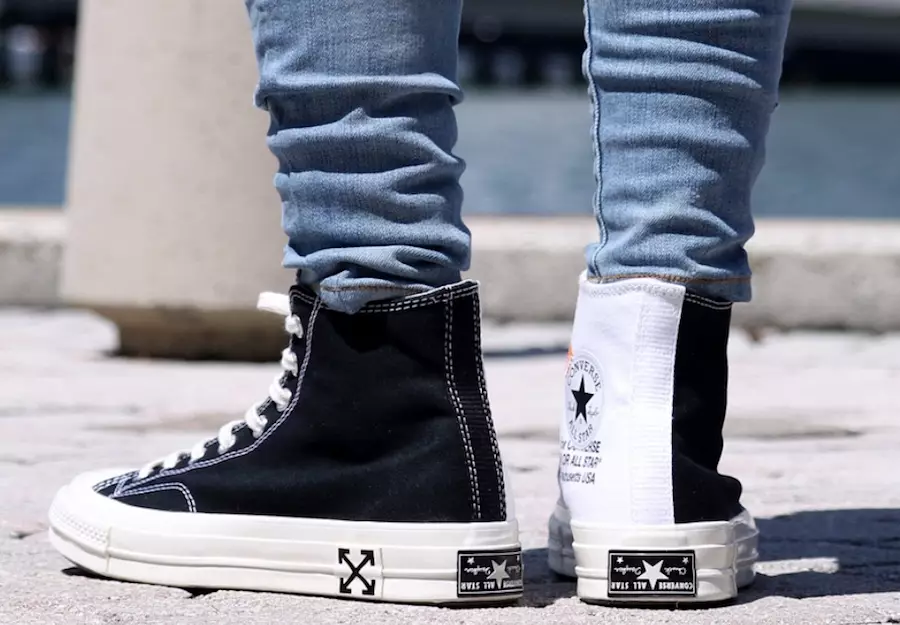 Törtfehér Converse Chuck Taylor fekete fehér