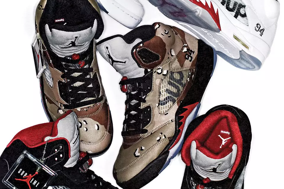 Supreme x Air Jordan 5 Paketi Sürüm Bilgisi