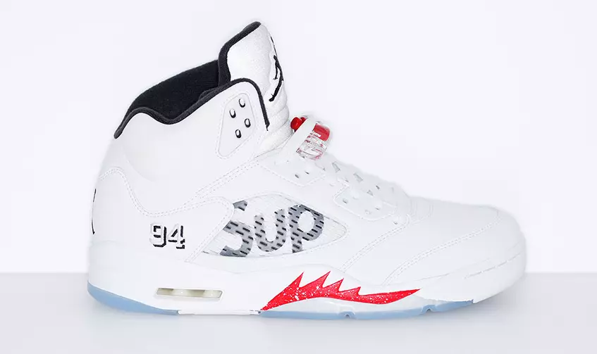 Supreme Air Jordan 5 udgivelsesdato