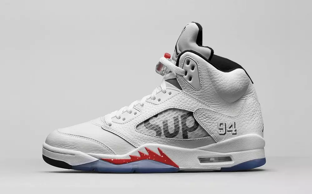 Supreme Air Jordan 5 White