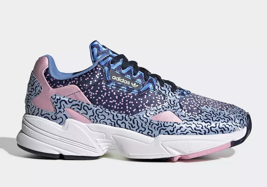 adidas Falcon Yenye Michoro Imechochewa na Printa Za Zamani za Kiitaliano