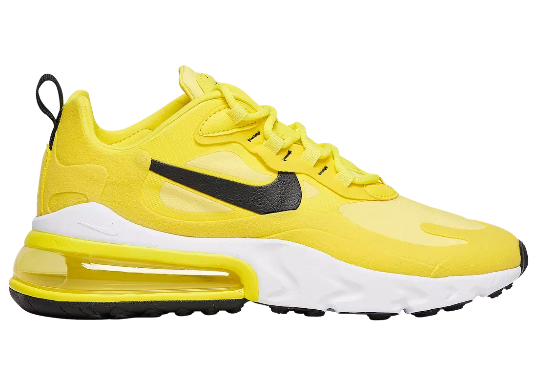 Nike Air Max 270 React Gul Sort CZ9370-700 Udgivelsesdato