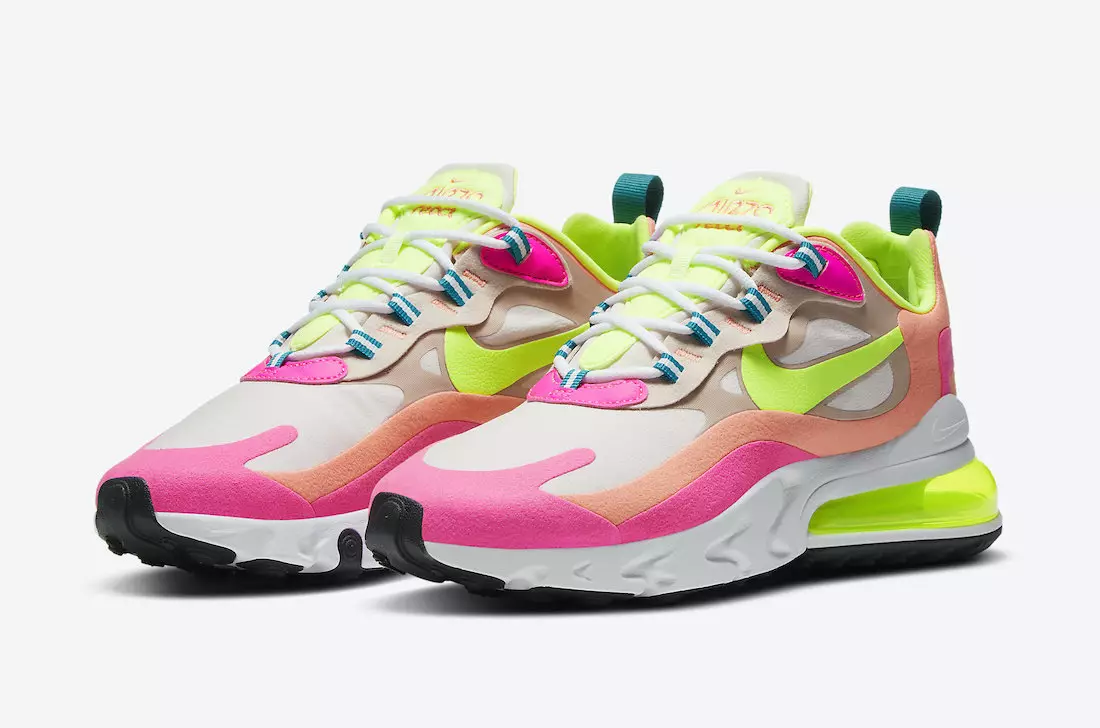 Reagujúce povrchy Nike Air Max 270 v letných neónoch