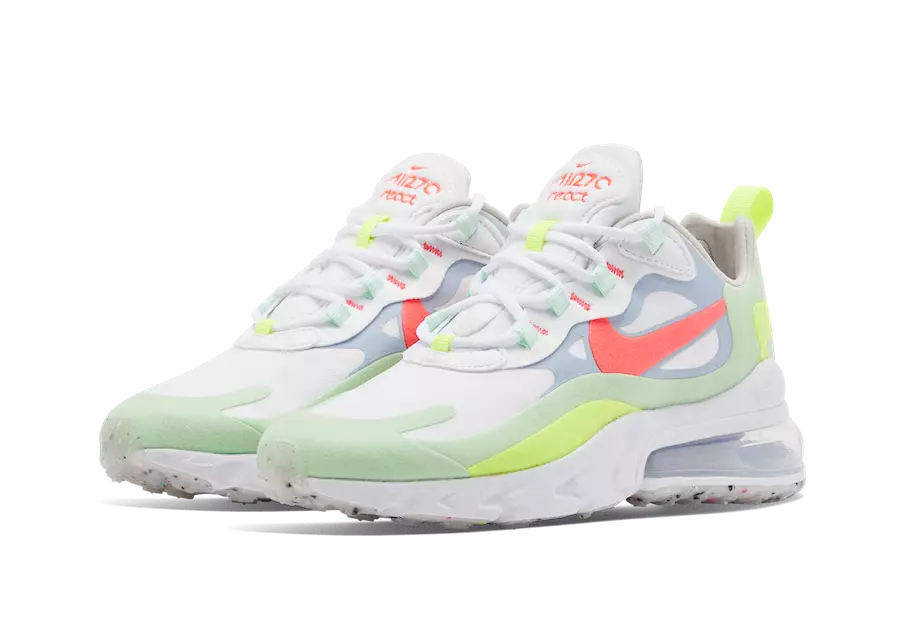 Nike Air Max 270 React Mixy Flash Crimson a Cucumber Green