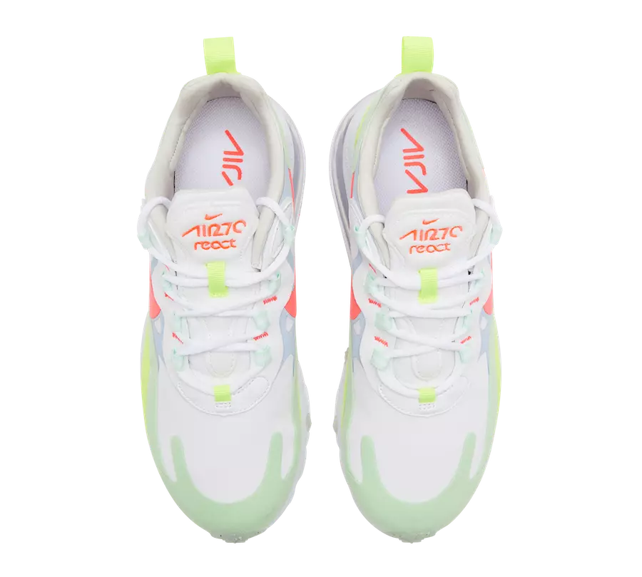 Nike Air Max 270 React Flash Crimson Cucumber Green DB5927-161 Data tal-Ħruġ