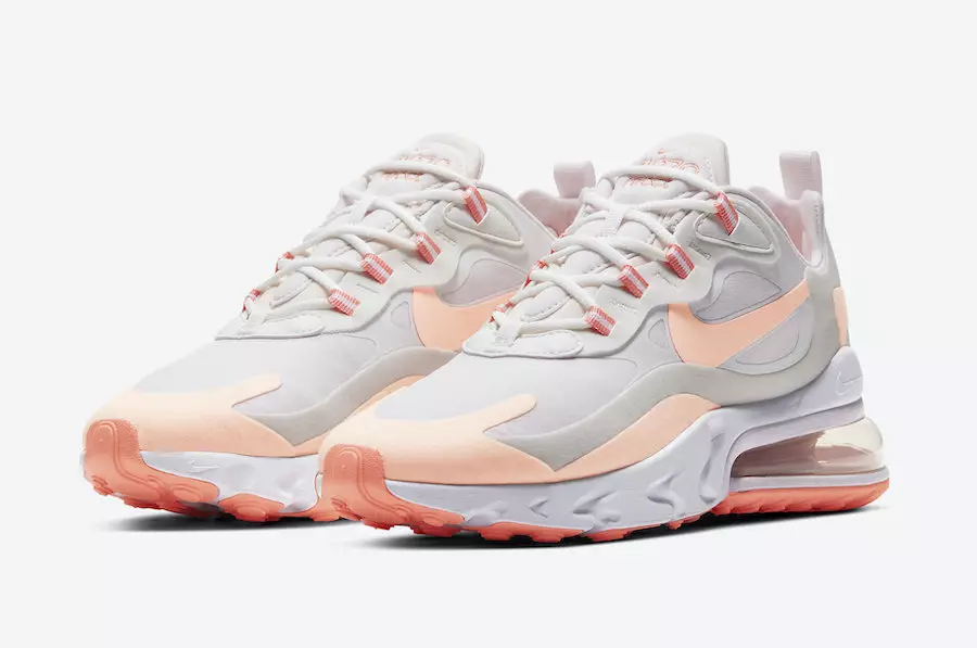 Nike Air Max 270 React ကို Crimson Tint ဖြင့်ဖုံးအုပ်ထားသည်။