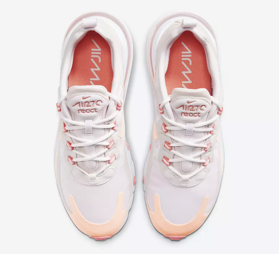 Nike Air Max 270 React Crimson Tint CJ0619-103 Fecha de lanzamiento