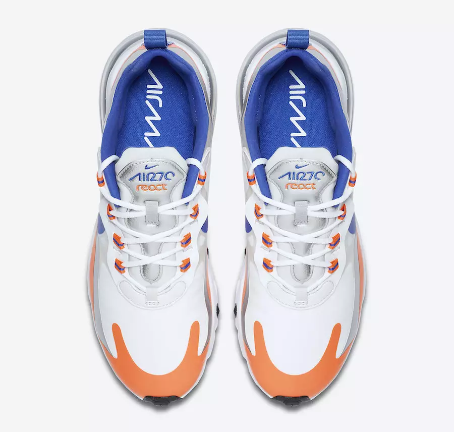 Nike Air Max 270 React Knicks CW3094-100 Дата на издаване