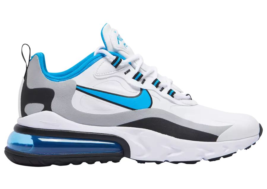 Tarehe ya Kutolewa ya Nike Air Max 270 React White Blue Grey CT1280-101