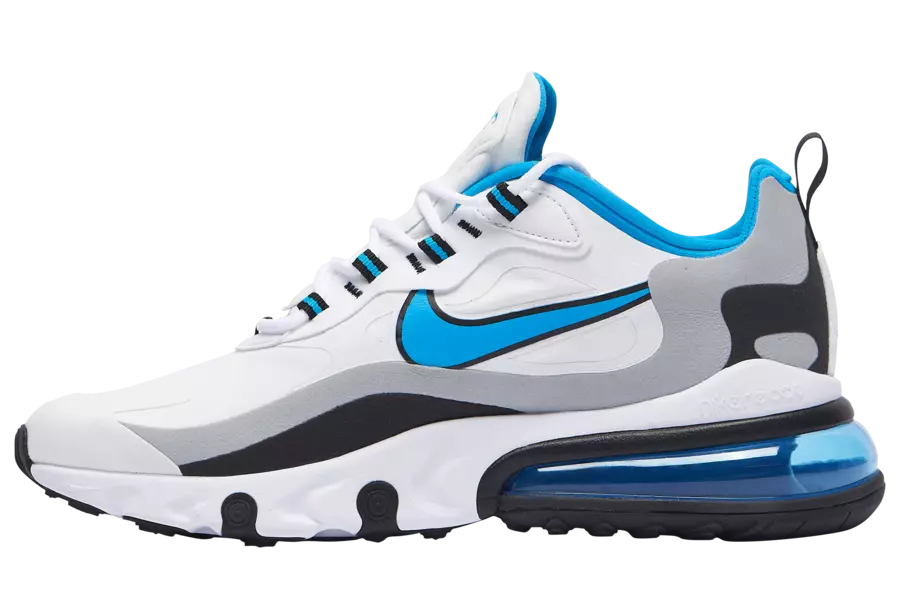 Nike Air Max 270 React Ак көк боз CT1280-101 Чыгарылган күнү