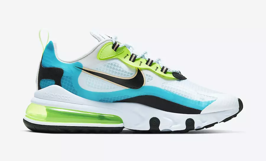 Nike Air Max 270 React Oracle Aqua CT1265-300 išleidimo data