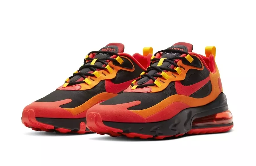 Nike Air Max 270 React Lava Release Date. تاريخ إصدار الحمم المتفاعلة من نايك