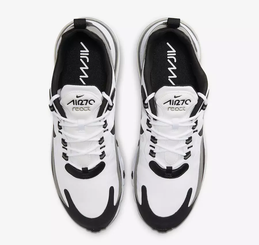 Nike Air Max 270 React White Black CT1264-101 Išleidimo data