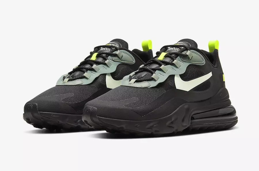 Nike Air Max 270 React Black Volt CW7474-001 გამოშვების თარიღი