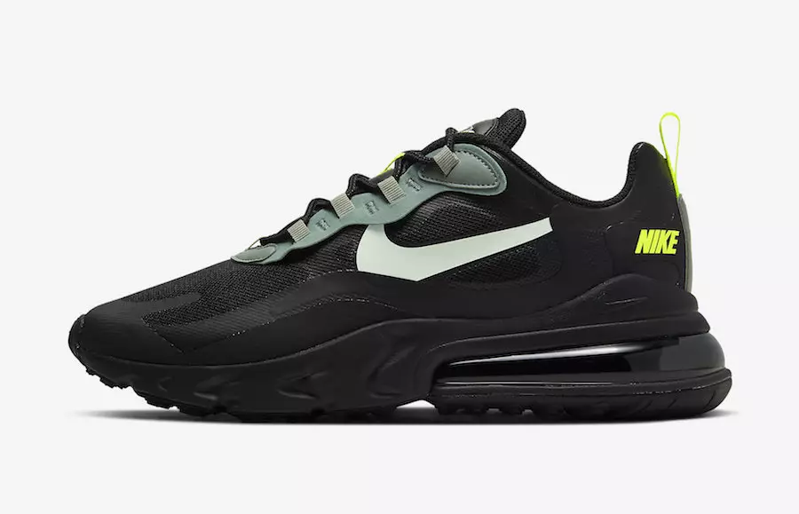 Nike Air Max 270 React Black Volt CW7474-001 تاريخ الإصدار