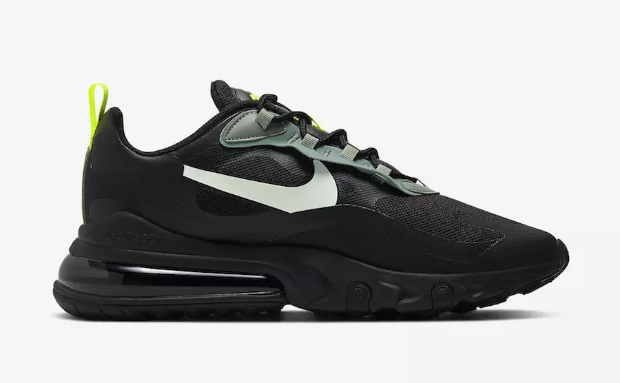 Nike Air Max 270 React Black Volt CW7474-001 Chiqarilgan Sana