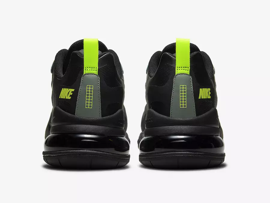 Nike Air Max 270 React Black Volt CW7474-001 Чыгарылган күнү