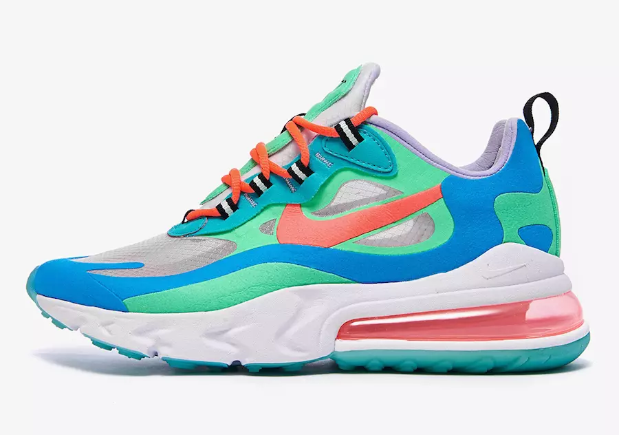 Nike Air Max 270 React Releasing з напівпрозорим верхом