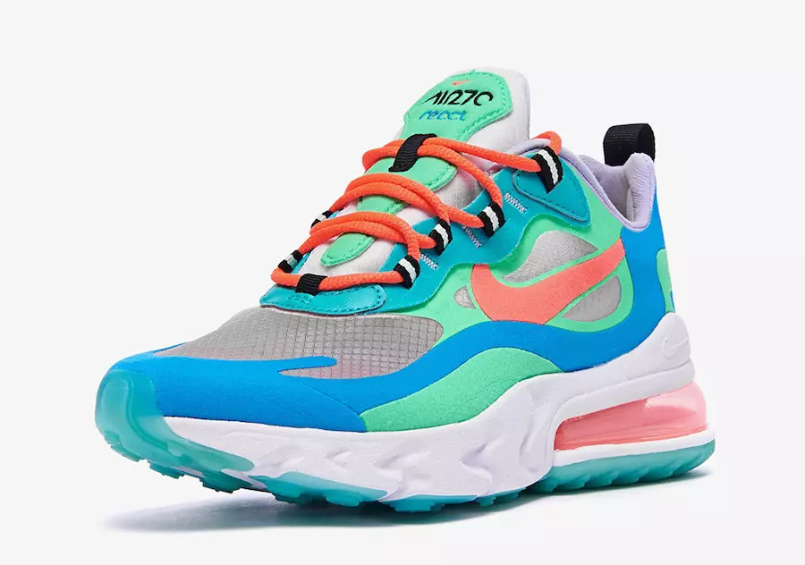 Ημερομηνία κυκλοφορίας Nike Air Max 270 React Blue Lagoon AT6174-300