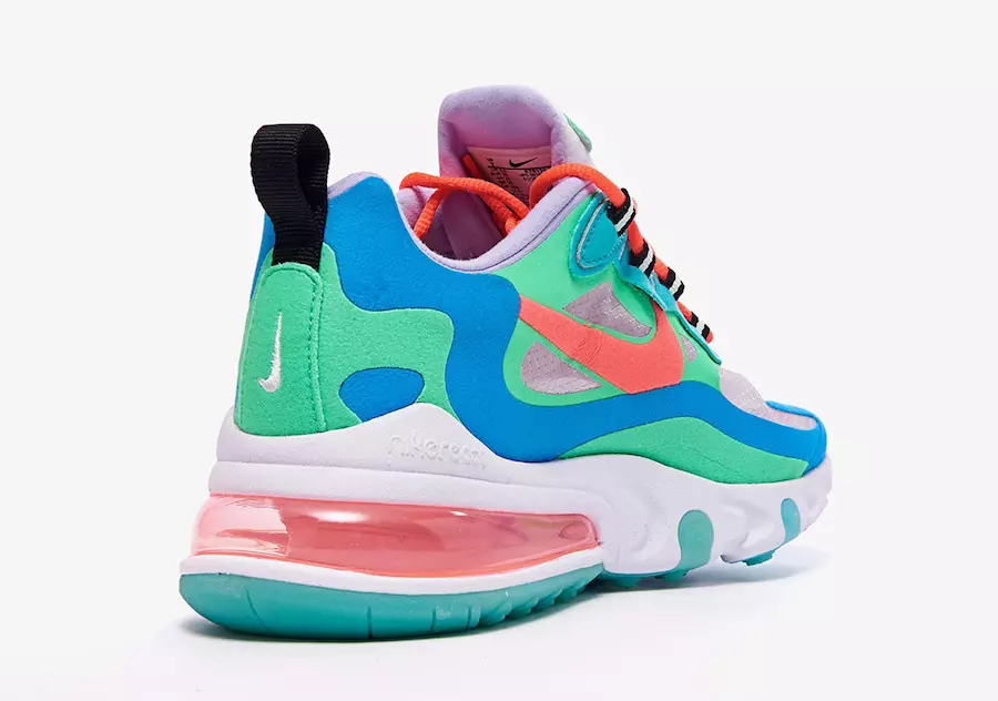 Nike Air Max 270 React Blue Lagoon AT6174-300 Data lansării