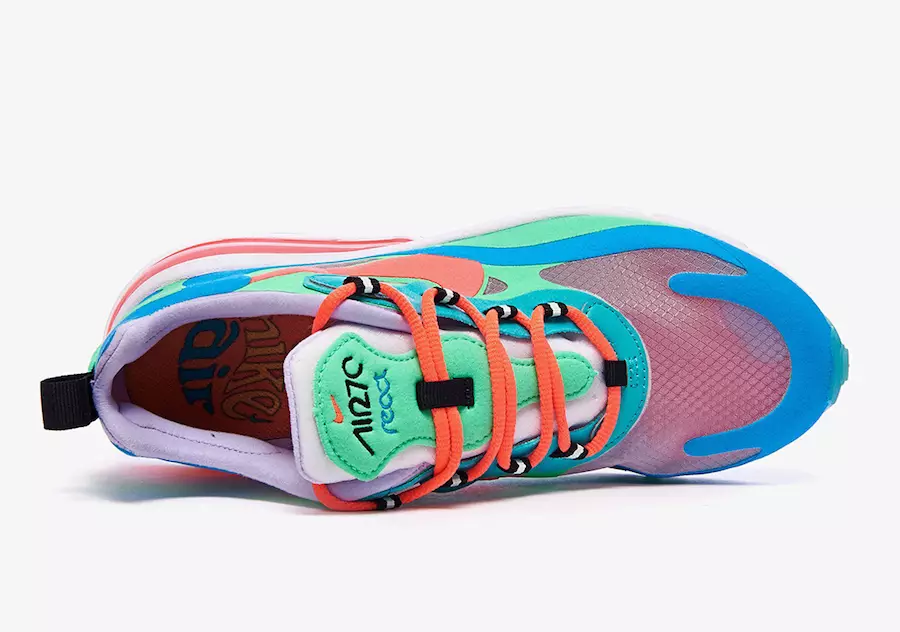 Nike Air Max 270 React Blue Lagoon AT6174-300 Data di rilascio